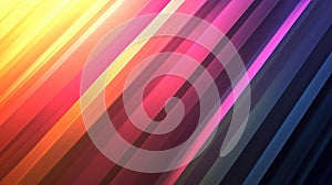 Colorful diagonal lines creating an abstract pattern in vibrant gradient hues