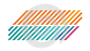 Colorful Diagonal Stripes Abstract Linear Pattern, vector design Generative AI