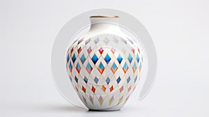 Colorful Diamond Design Vase Inspired By Tokina Opera 50mm F14 Ff photo