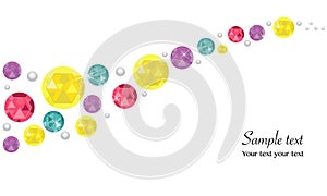 Colorful diamonds abstract background