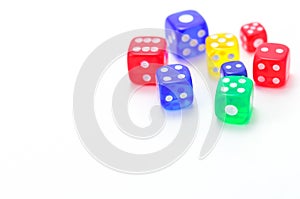 Colorful dice