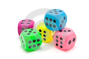 Colorful dice