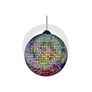 colorful discotheque party decoration