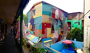 Colorful District of La Boca in Buenos Aires Argentina