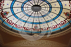 Colorful Dome of Boldt Castle, Thousand Islands