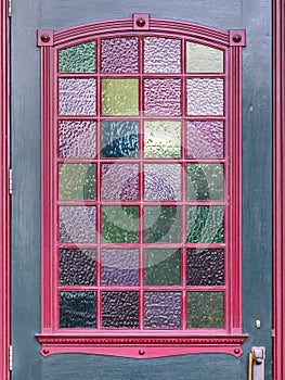 colorful door window