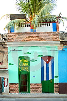 Colorful doors in Havana in CUba photo