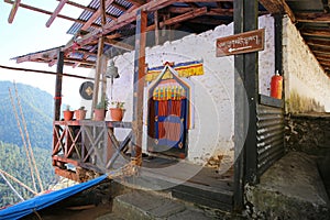 Colorful Doorway, Changri Monastery, Bhutan