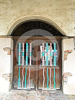 Doorway at Mission San Miguel Arcangel photo