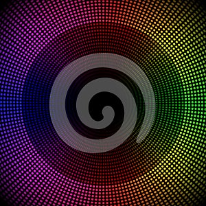 Colorful doted background