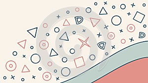 Colorful Dotted Pattern Abstract Geometric Background, vector design Generative AI