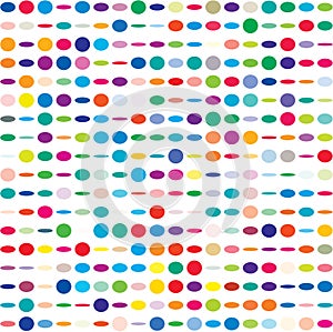 Colorful dotted seamless pattern