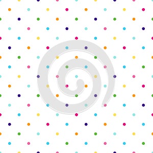 Colorful dotted seamless vector pattern