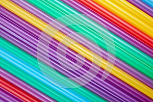 Colorful drinking straws for the color background.