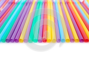 Colorful drinking straws for the color background.