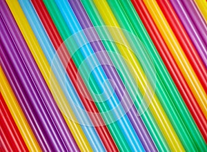 Colorful drinking straws for the color background.