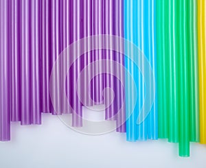 Colorful drinking straws for the color background.