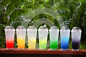 Colorful drinking water