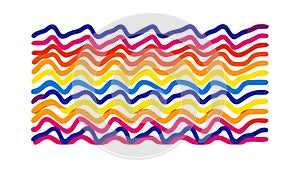Colorful Dynamic Zigzag Pattern Vector, vector design Generative AI