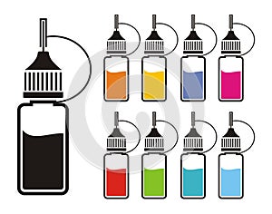 Colorful e-liquid