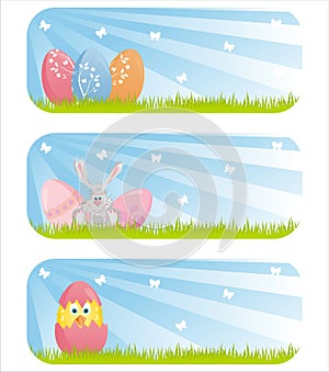 colorful easter banners