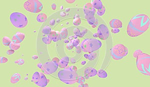 Beaautiful colorful easter eggs background