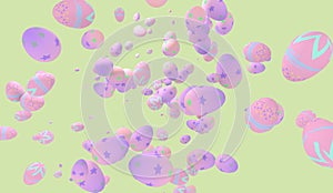 Beaautiful colorful easter eggs background