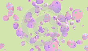 Beaautiful colorful easter eggs background