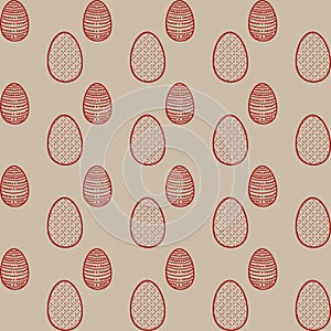 Colorful Easter egg pattern celebrating spring with seamless design