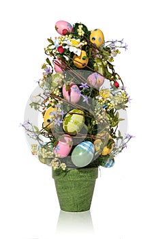 Colorful Easter Egg Tree