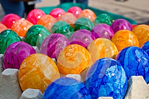 Colorful easter eggs