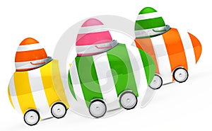 Colorful easter eggs