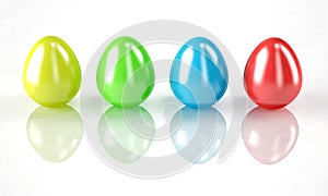 Colorful easter eggs