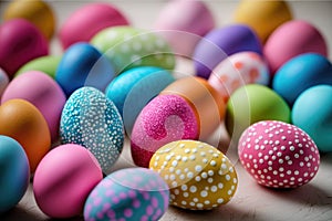 colorful easter eggs background. As Easter approaches