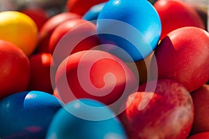 Colorful Easter eggs background