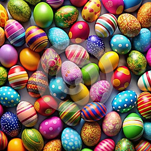 Colorful Easter eggs background