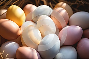 Colorful Easter eggs background