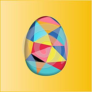 Colorful easter eggs design