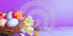 The Colorful Easter Eggs with Festive Display of Springtime Joy and Creativity.