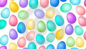 Colorful easter eggs illustration
