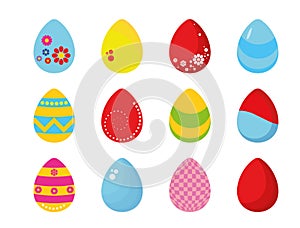 Colorful Easter eggs illustration vector