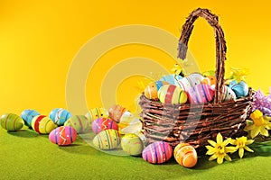 Colorful easter eggs