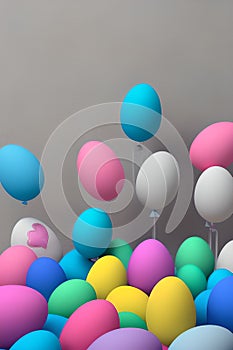 Colorful Easter Eggs Party Celebrations Background