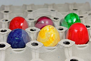 Colorful easter eggs