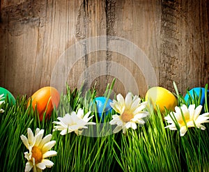 Colorful Easter Painted Eggs