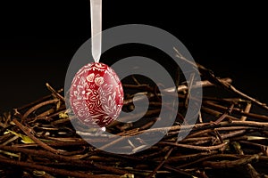 Colorful Eggs With Twigs