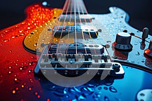 Colorful Electric Guitar Strings