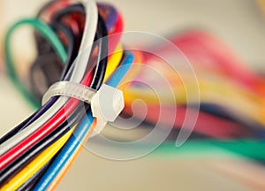 Colorful electrical cables