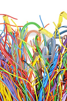 Colorful electrical cables