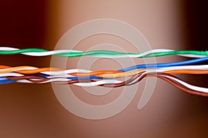 Colorful electrical cables